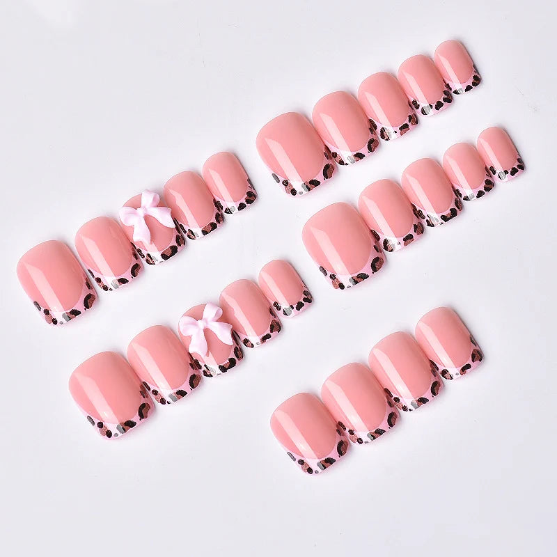 Press-On Nail Set Floral Design Peel & Apply Long-Lasting