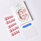 Press-On Nail Set Floral Design Peel & Apply Long-Lasting