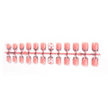 Press-On Nail Set Floral Design Peel & Apply Long-Lasting