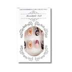 Press-On Nail Set Floral Design Peel & Press
