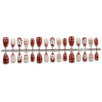 Press-On Nail Set Floral Design Peel & Press Long-Lasting