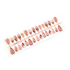 Press-On Nail Set Floral Design Peel & Press Long-Lasting