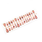 Press-On Nail Set Floral Design Peel & Press Long-Lasting