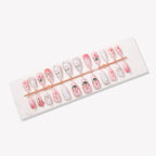 Press-On Nail Set Floral Design Peel & Stick
