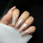 Press-On Nail Set Floral Design Peel & Stick