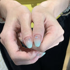 Press-On Nail Set Floral Design Peel & Stick