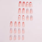 Press-On Nail Set Floral Design Peel & Stick Long-Lasting