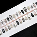 Press-On Nail Set Floral Design Peel & Stick Long-Lasting