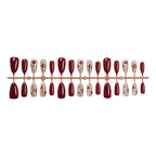 Press-On Nail Set Floral Design Peel & Stick Long-Lasting