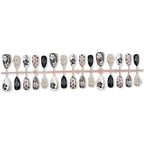 Press-On Nail Set Floral Design Peel & Stick Long-Lasting