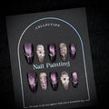 Press-On Nail Set Floral Design Peel & Stick Multiple Sizes