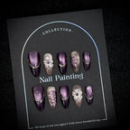 Press-On Nail Set Floral Design Peel & Stick Multiple Sizes
