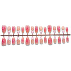 Press-On Nail Set Floral Design Reusable Adhesive Multiple Sizes