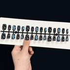 Press-On Nail Set Floral Design Reusable & Comfortable