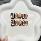Press-On Nail Set Floral Design Reusable & Comfortable Fit