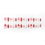 Press-On Nail Set Floral Design Reusable Comfortable Fit