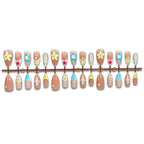 Press-On Nail Set Floral Design Reusable & Comfortable Fit