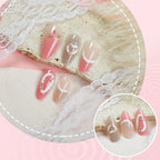 Press-On Nail Set Floral Design Reusable & Custom Fit
