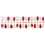 Press-On Nail Set Floral Design Reusable & Custom Fit