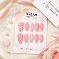 Press-On Nail Set Floral Design Reusable & Easy Application