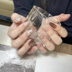 Press-On Nail Set Floral Design Reusable & Easy Application