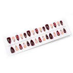 Press-On Nail Set Floral Design Reusable & Easy Application