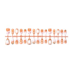 Press-On Nail Set Floral Design Reusable Easy Application