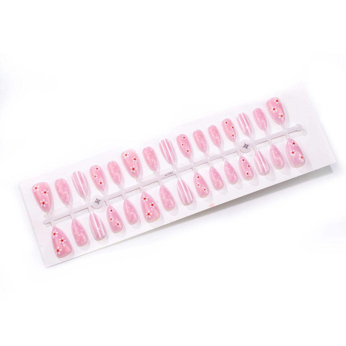 Press-On Nail Set Floral Design Reusable & Easy Application