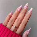 Press-On Nail Set Floral Design Reusable & Easy Apply