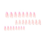 Press-On Nail Set Floral Design Reusable & Easy Apply