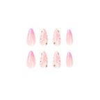 Press-On Nail Set Floral Design Reusable & Easy Apply