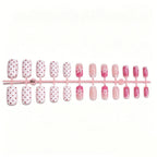 Press-On Nail Set Floral Design Reusable & Easy Apply