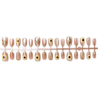Press-On Nail Set Floral Design Reusable & Glue-Free