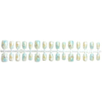 Press-On Nail Set Floral Design Reusable & Long-Lasting