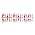 Press-On Nail Set Floral Design Reusable & Multiple Sizes