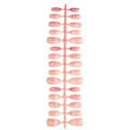 Press-On Nail Set Floral Design Reusable Multiple Sizes