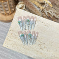 Press-On Nail Set Floral Design Reusable & Quick Application