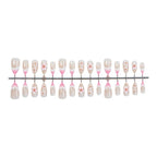 Press-On Nail Set Floral Design Reusable Tabs