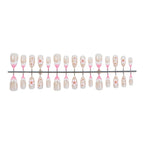 Press-On Nail Set Floral Design Reusable Tabs