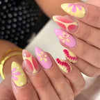 Press-On Nail Set Floral Design Salon-Quality & Comfortable Fit