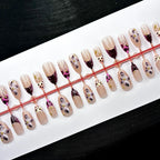 Press-On Nail Set Floral Design Salon-Quality Finish