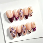 Press-On Nail Set Floral Design Salon-Quality Finish
