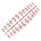Press-On Nail Set Floral Design Self-Adhesive Long-Lasting