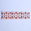 Press-On Nail Set Floral Design Self-Adhesive Multiple Sizes
