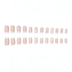 Press-On Nail Set Floral Design Strong Adhesive Comfort Fit