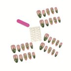 Press-On Nail Set Floral Designs 30 Tips
