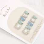 Press-On Nail Set Floral Designs & Adhesive Kit