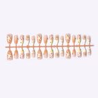 Press-On Nail Set Floral Designs Chip-Resistant & Comfortable Fit