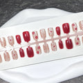 Press-On Nail Set Floral Designs Custom Fit