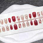 Press-On Nail Set Floral Designs Custom Fit